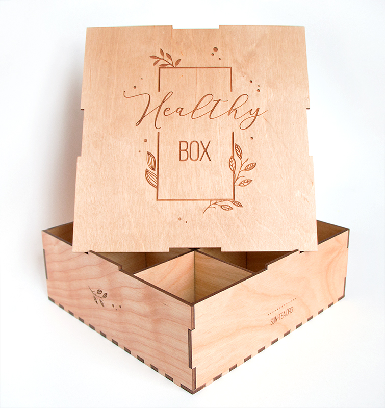 Пустая коробчка орехов 3х3